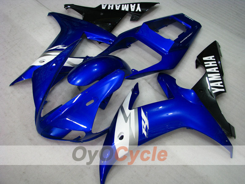 Verkleidungssatz für Einspritzmodelle der YZF-R1, Baujahr 02-03 - Blau, Weiß, Schwarz - Werksdesign #OYO87905753