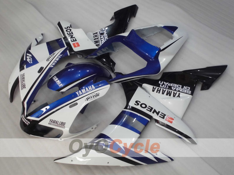 Verkleidungssatz für Einspritzmodelle der YZF-R1, Baujahr 02-03 - Blau, Weiß, Schwarz - ENEOS #OYO87905754 Zweitbild