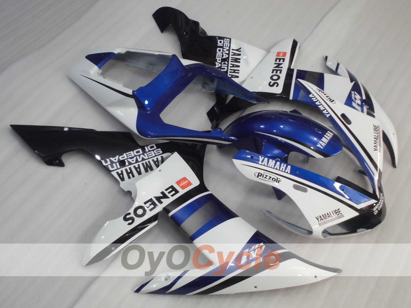 Verkleidungssatz für Einspritzmodelle der YZF-R1, Baujahr 02-03 - Blau, Weiß, Schwarz - ENEOS #OYO87905754 Hauptbild