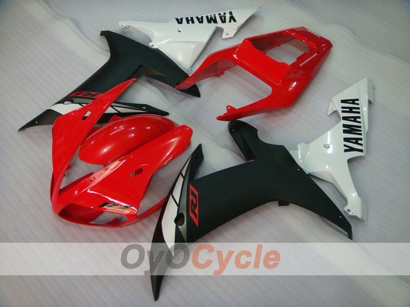 Einspritzverkleidungssatz für YZF-R1 02-03 - Rot, Weiß, Schwarz - Werksdesign #OYO87905755