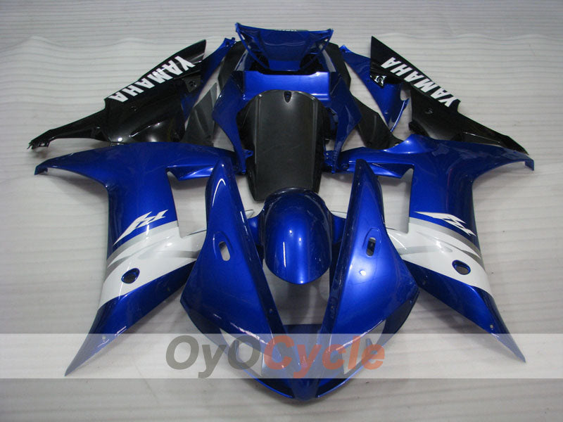 Einspritzverkleidungssatz für YZF-R1 02-03 - Blau, Schwarz - Werksdesign #OYO87905757