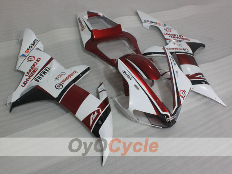 Einspritzverkleidungssatz für YZF-R1 02-03 - Rot, Weiß, Schwarz - Individuelle Anpassung #OYO87905761