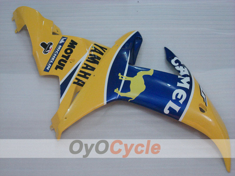 Einspritzverkleidungssatz für YZF-R1 02-03 - Gelb, Blau - Camel, MOTUL #OYO87905764