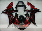Einspritzverkleidungssatz für YZF-R1 02-03 - Rot, Schwarz - Flame #OYO87905765