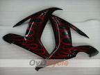 Einspritzverkleidungssatz für YZF-R1 02-03 - Rot, Schwarz - Flame #OYO87905765