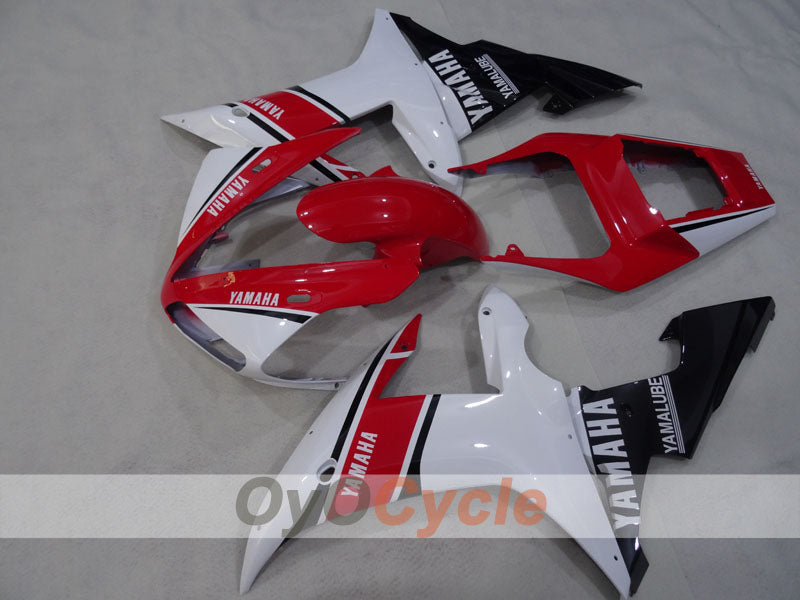 Verkleidungssatz im Spritzgussverfahren für YZF-R1 02-03 - Rot, Weiß - Werksstil #OYO87905767