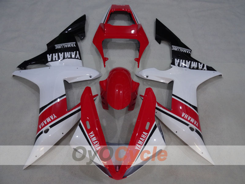 Verkleidungssatz im Spritzgussverfahren für YZF-R1 02-03 - Rot, Weiß - Werksstil #OYO87905767