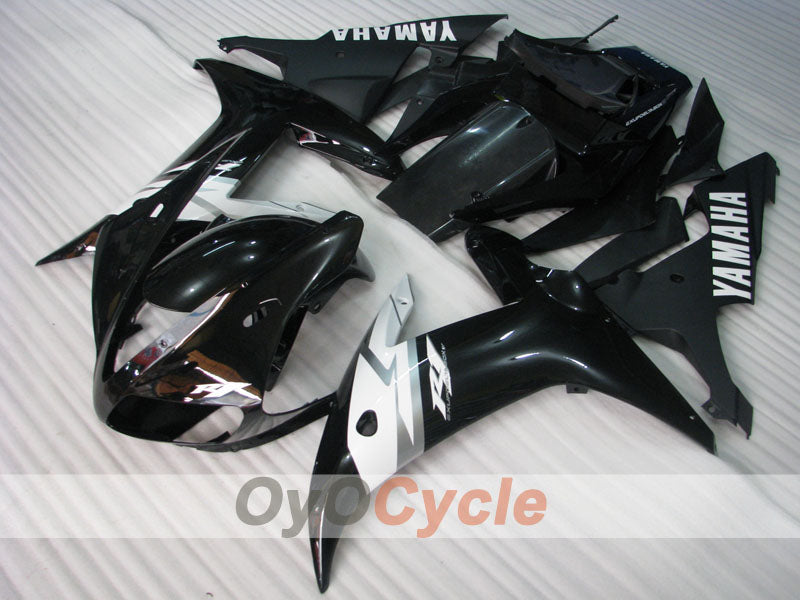 Verkleidungssatz im Spritzgussverfahren für YZF-R1 02-03 - Weiß, Schwarz - Werksstil #OYO87905770