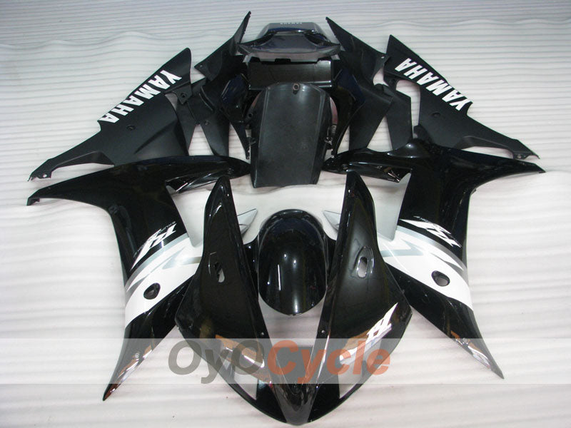 Verkleidungssatz im Spritzgussverfahren für YZF-R1 02-03 - Weiß, Schwarz - Werksstil #OYO87905770