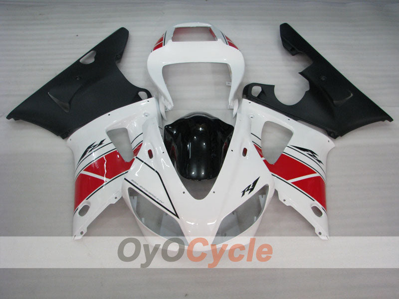 Verkleidungssatz im Spritzgussverfahren für YZF-R1 98-99 - Rot, Weiß, Schwarz - Werksstil #OYO87905778 Zweitbild