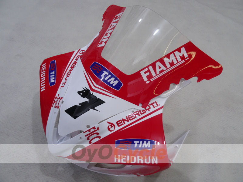 Einspritzverkleidungssatz für YZF-R6 03-04 - Rot, Weiß - FIAMM #OYO87905789