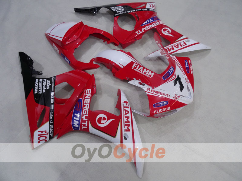 Einspritzverkleidungssatz für YZF-R6 03-04 - Rot, Weiß - FIAMM #OYO87905789