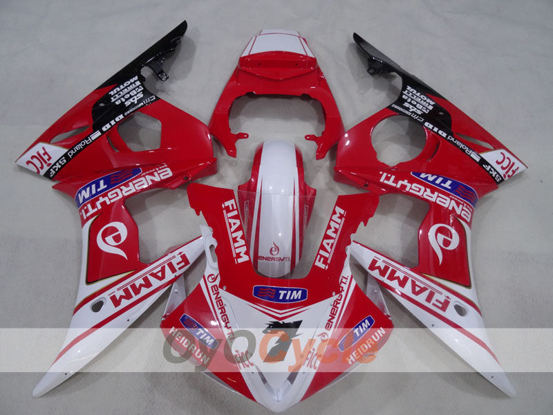 Verkleidungssatz für Einspritzermodelle der YZF-R6 05 - Rot, Weiß - FIAMM #OYO87905833