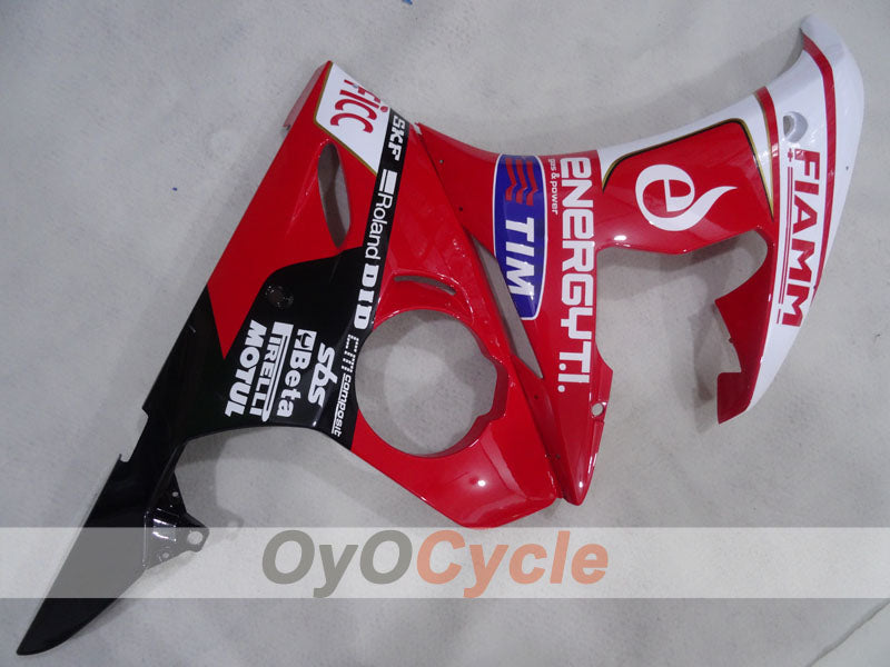 Einspritzverkleidungssatz für YZF-R6 03-04 - Rot, Weiß - FIAMM #OYO87905789