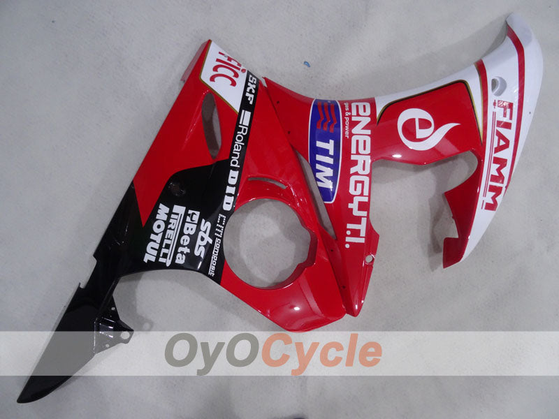 Einspritzverkleidungssatz für YZF-R6 03-04 - Rot, Weiß - FIAMM #OYO87905789