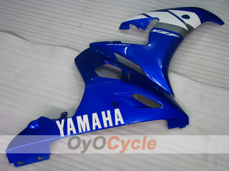 Einspritzverkleidungssatz für YZF-R6 03-04 - Blau, Weiß - Werksdesign #OYO87905791
