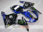 Einspritzverkleidungssatz für YZF-R6 03-04 - Blau, Schwarz - Monster #OYO87905792
