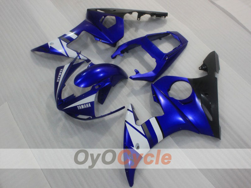 Verkleidungssatz für Einspritzermodelle der YZF-R6 05 - Blau, Weiß, Schwarz - Werksstil #OYO87905837 Zweitbild