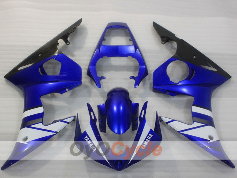 Einspritzverkleidungssatz für YZF-R6 03-04 - Blau, Weiß, Schwarz - Werksdesign #OYO87905793 Hauptbild