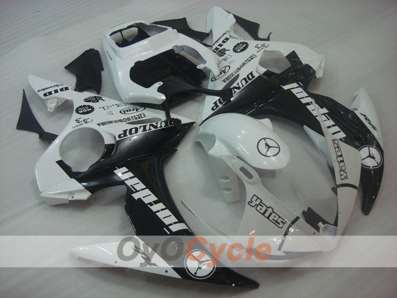 Verkleidungssatz für Einspritzermodelle der YZF-R6 05 - Weiß, Schwarz - Jordan #OYO87905838