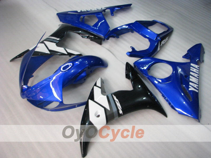 Verkleidungssatz für Einspritzermodelle der YZF-R6 05 - Blau, Weiß, Schwarz - Werksstil #OYO87905840
