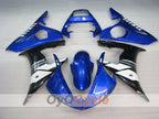 Verkleidungssatz für Einspritzermodelle der YZF-R6 05 - Blau, Weiß, Schwarz - Werksstil #OYO87905840