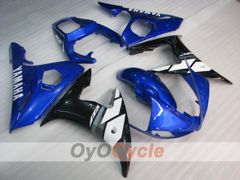 Einspritzverkleidungssatz für YZF-R6 03-04 - Blau, Weiß - Werksdesign #OYO87905796 Hauptbild