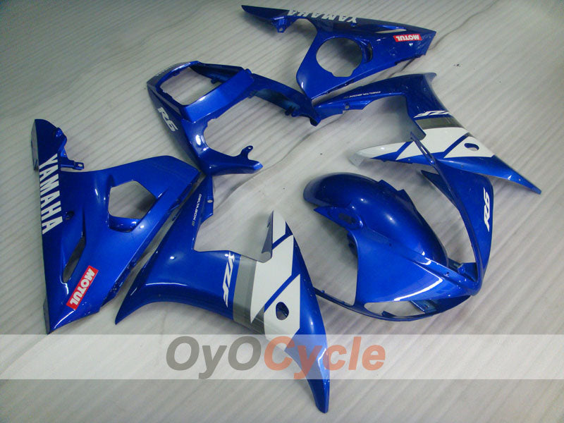 Verkleidungssatz für Einspritzermodelle der YZF-R6 05 - Blau - Werksstil #OYO87905841