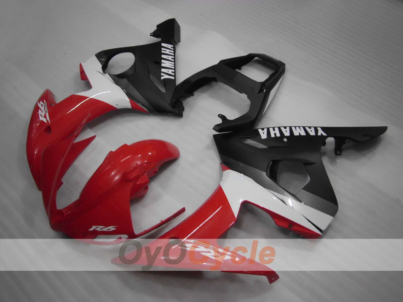 Einspritz-Verkleidungssatz für YZF-R6, Baujahr 05 - Rot, Weiß, Schwarz - Werksdesign #OYO87905843 Zweitbild