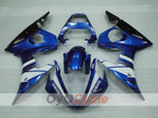 Einspritzverkleidungssatz für YZF-R6 03-04 - Blau, Weiß, Schwarz - Werksdesign #OYO87905800
