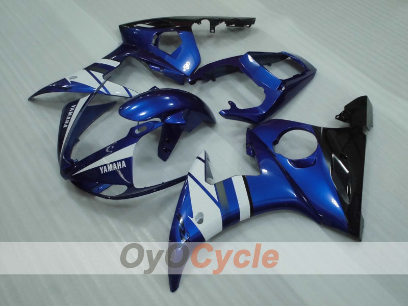 Einspritz-Verkleidungssatz für YZF-R6, Baujahr 05 - Blau, Weiß, Schwarz - Werksdesign #OYO87905844 Zweitbild