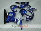 Einspritzverkleidungssatz für YZF-R6 03-04 - Blau, Weiß, Schwarz - Werksdesign #OYO87905800