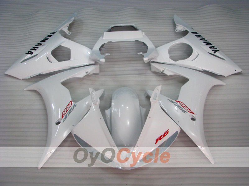 Einspritzverkleidungssatz für YZF-R6 03-04 - Weiß - Werksdesign #OYO87905801