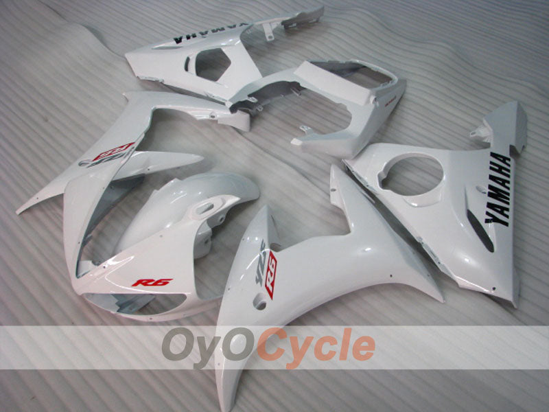 Einspritzverkleidungssatz für YZF-R6 03-04 - Weiß - Werksdesign #OYO87905801