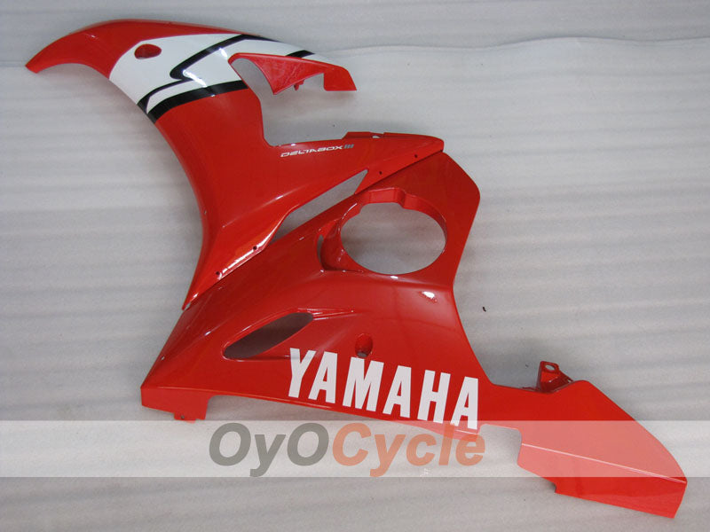 Einspritzverkleidungssatz für YZF-R6 03-04 - Rot, Weiß - Werksdesign #OYO87905802