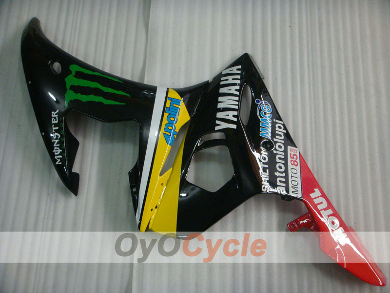 Einspritzverkleidungssatz für YZF-R6 03-04 - Rot, Gelb, Schwarz - Monster #OYO87905803