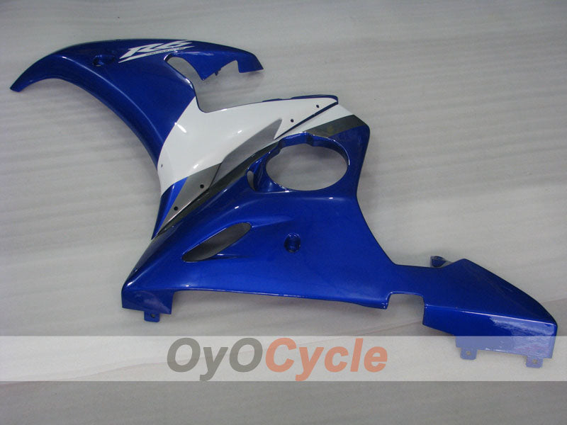Einspritz-Verkleidungssatz für YZF-R6, Baujahr 05 - Blau, Weiß - Werksdesign #OYO87905850