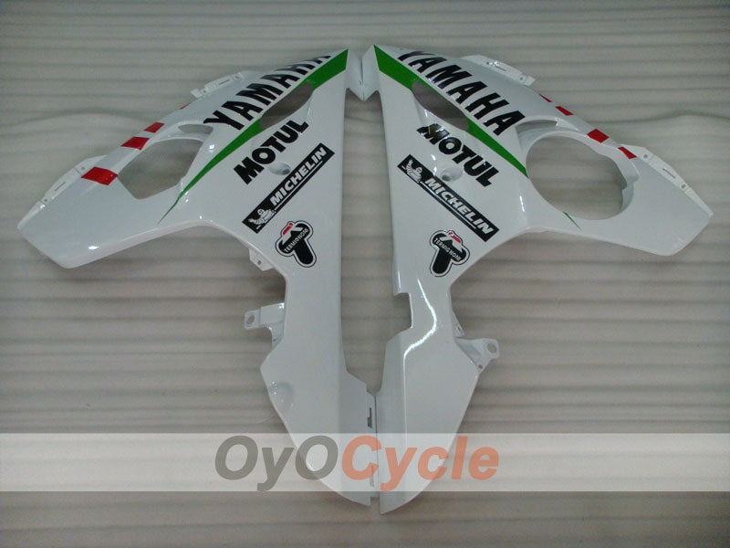 Verkleidungssatz für Einspritzung für YZF-R6 03-04 - Grün, Weiß - FIAT #OYO87905807