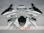 Verkleidungssatz für Einspritzung für YZF-R6 03-04 - Weiß, Schwarz - Werksstil #OYO87905808