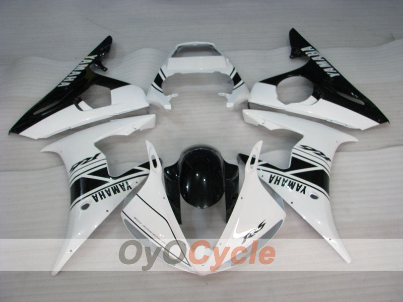 Einspritz-Verkleidungssatz für YZF-R6, Baujahr 05 - Weiß, Schwarz - Werksdesign #OYO87905852 Zweitbild