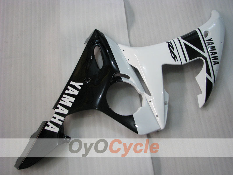 Verkleidungssatz für Einspritzung für YZF-R6 03-04 - Weiß, Schwarz - Werksstil #OYO87905808