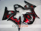 Einspritz-Verkleidungssatz für YZF-R6, Baujahr 05 - Rot, Schwarz - Werksdesign #OYO87905854