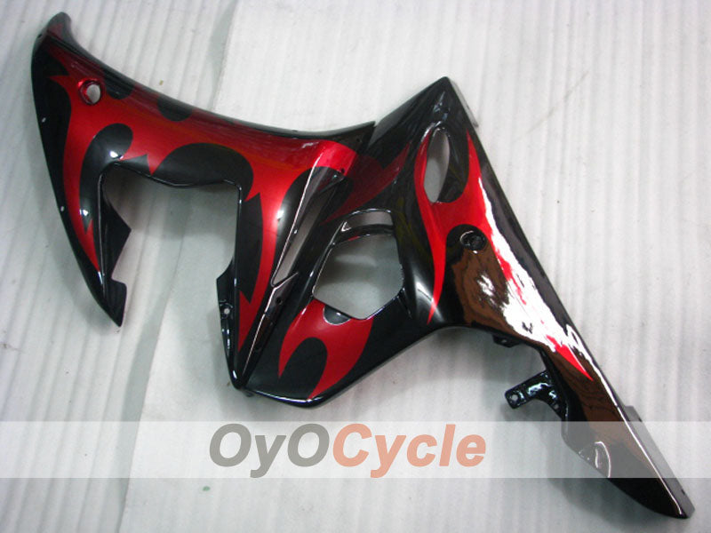 Einspritz-Verkleidungssatz für YZF-R6, Baujahr 05 - Rot, Schwarz - Werksdesign #OYO87905854