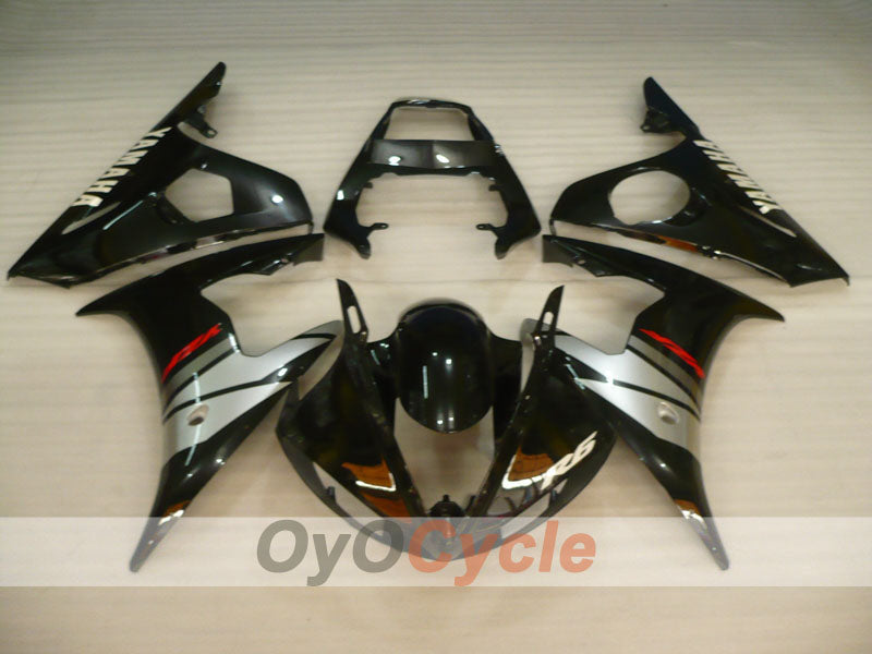 Verkleidungssatz für Einspritzung für YZF-R6 03-04 - Schwarz, Grau - Werksstil #OYO87905813