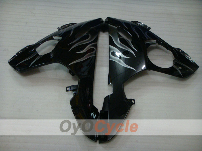 Spritzverkleidungssatz für 05 YZF-R6 - Schwarz - Flammen #OYO87905858