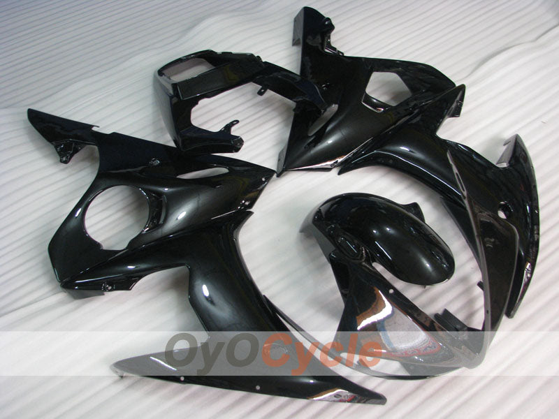 Verkleidungssatz für Einspritzung für YZF-R6 03-04 - Schwarz - Werksstil #OYO87905816