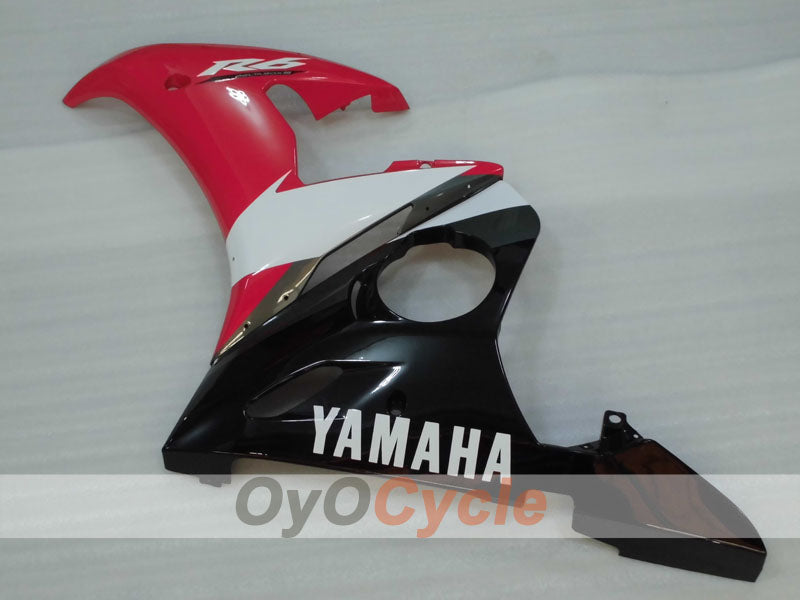 Spritzverkleidungssatz für 05 YZF-R6 - Rot, Weiß, Schwarz - Werksdesign #OYO87905861