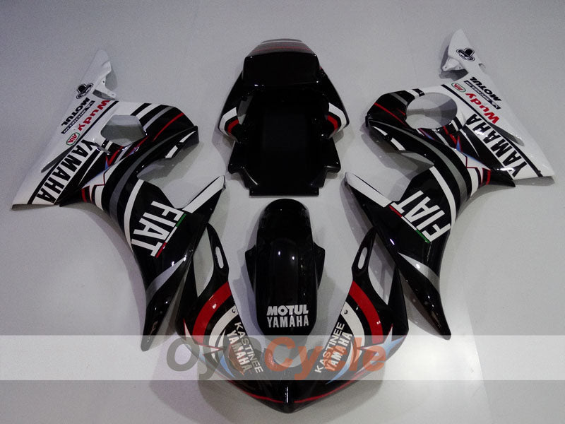 Einspritz-Verkleidungskit für YZF-R6 03-04 - Weiß, Schwarz - FIAT #OYO87905818 Zweitbild