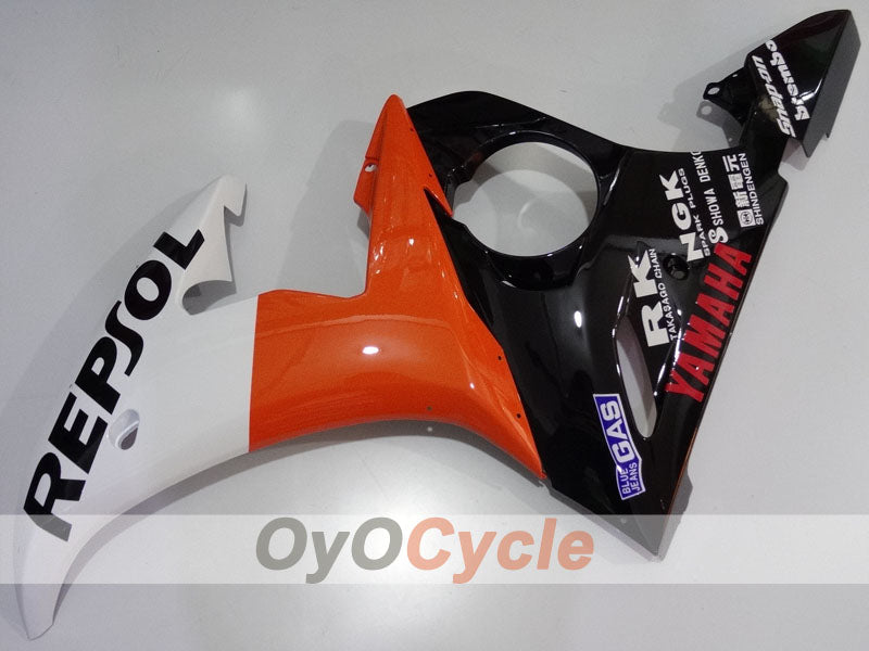 Spritzverkleidungssatz für 05 YZF-R6 - Orange, Weiß, Schwarz - Repsol #OYO87905863