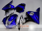Einspritz-Verkleidungskit für YZF-R6 03-04 - Blau, Weiß, Schwarz - Werksstil #OYO87905821